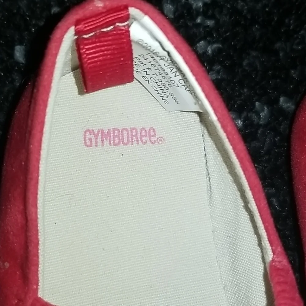 Girls Red Ballerina slip ons